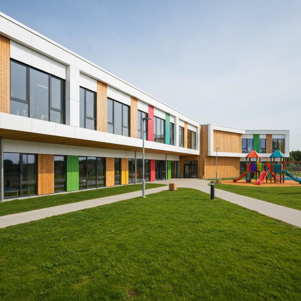 Modern modulair schoolgebouw door Auremont